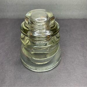 Collectible Armstrong Glass Insulator Clear Vintage